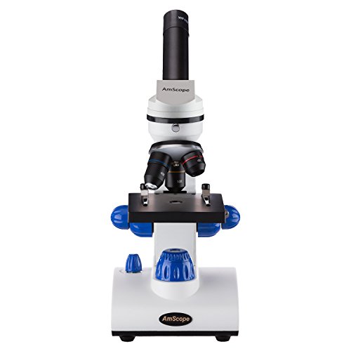 Microscope d'étudiant AmScope à double lumière en verre optique