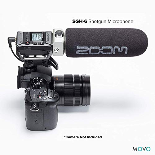 Movo Zoom F1-SP Field Field Recorder & ; Ensemble de microphones pour fusil de chasse