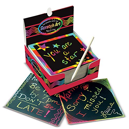 Melissa & ; Doug Scratch Art Box of Rainbow Mini Notes