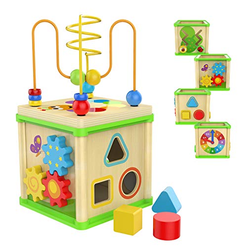 Cube d'activité en bois TOP BRIGHT