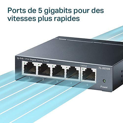 TP-Link TL-SG105 Commutateur réseau Ethernet 5 ports Gigabit Ethernet