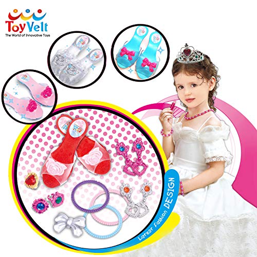 ToyVelt Princess Dress Up & ; Play Shoe and Jewelry Boutique