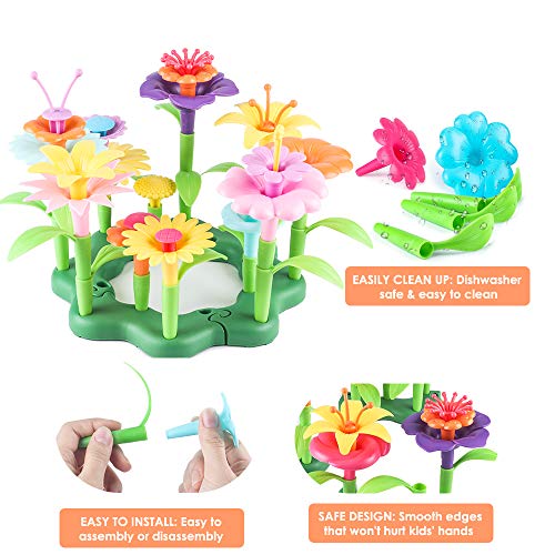 CENOVE Jouets de Construction de Jardin de Fleurs pour Filles 