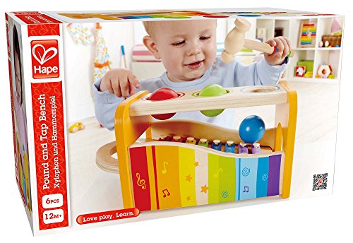 Hape Pound & ; Banc de frappe avec xylophone coulissant