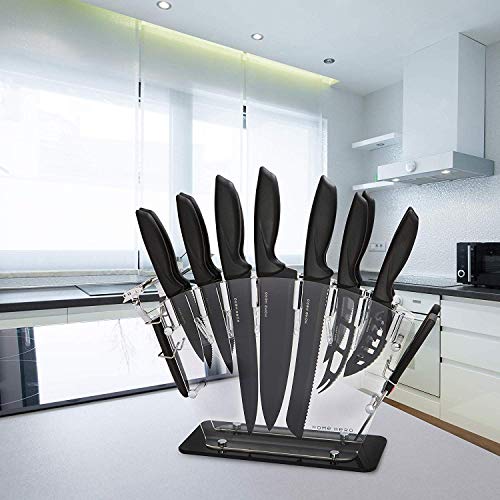 Home Hero Ensemble de couteaux en acier inoxydable Support en acrylique