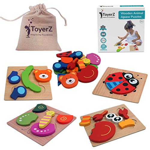 ToyerZ Puzzles Animaux en Bois