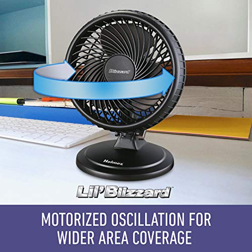 Holmes Lil' Blizzard - ventilateur de bureau oscillant de 8 pouces