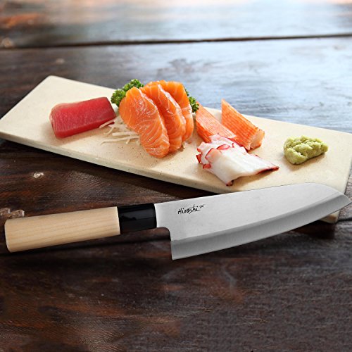 Set de couteaux à sushi Hiroshi Premium en acier au carbone