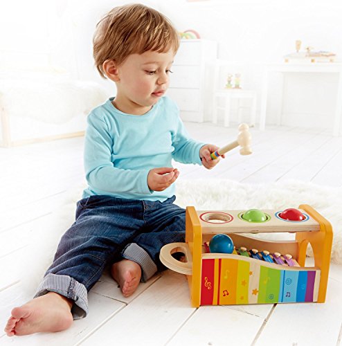 Hape Pound & ; Banc de frappe avec xylophone coulissant