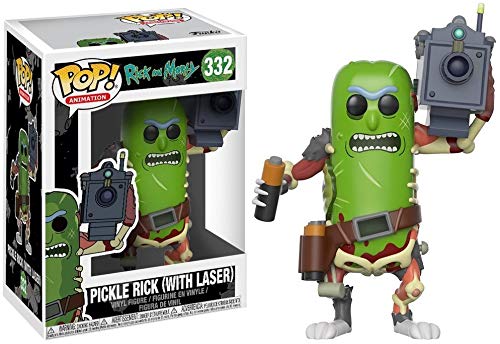 Funko Pop ! Morty-Pickle Rick avec figurine de collection au laser