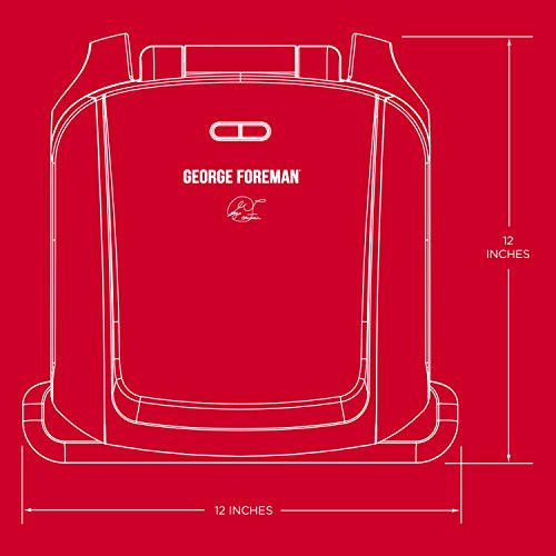 George Foreman - Plaque à griller amovible de 4 services et presse à panini de George Foreman
