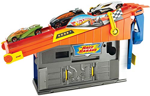 Garage de course sur le toit de Hot Wheels : un jeu exclusif