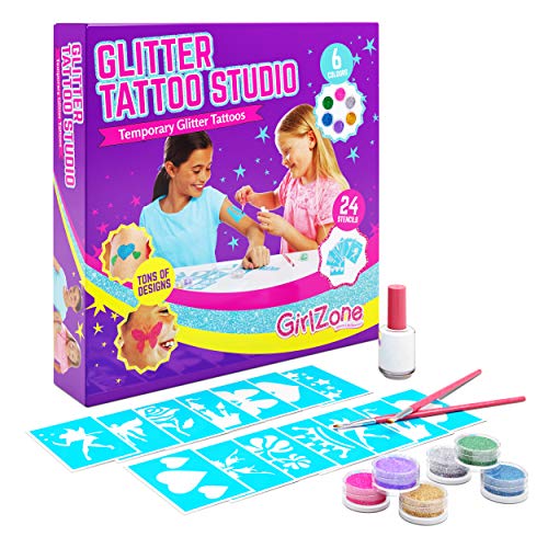 Kit de tatouages temporaires à paillettes GirlZone