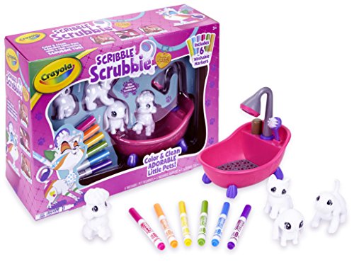 Crayola Scribble Scrubbie Pets Scrubbie Tub Animal Toy Set