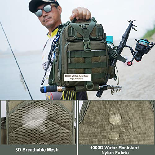 BLISSWILL Sac à dos de pêche BLISSWILL Outdoor Tackle Fishing