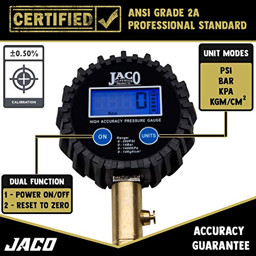 JACO ElitePro - Manomètre numérique pour pneus