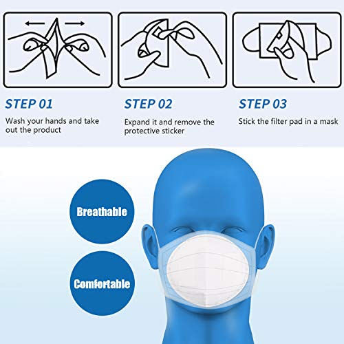 Masque de sécurité jetable à 3 couches respirant & Filtre confortable