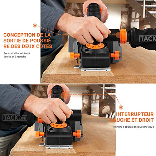 Raboteuse à main électrique Tacklife 900W