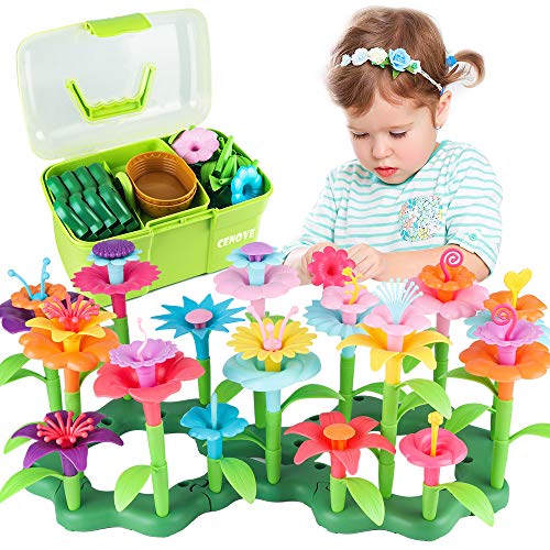 CENOVE Jouets de Construction de Jardin de Fleurs pour Filles 