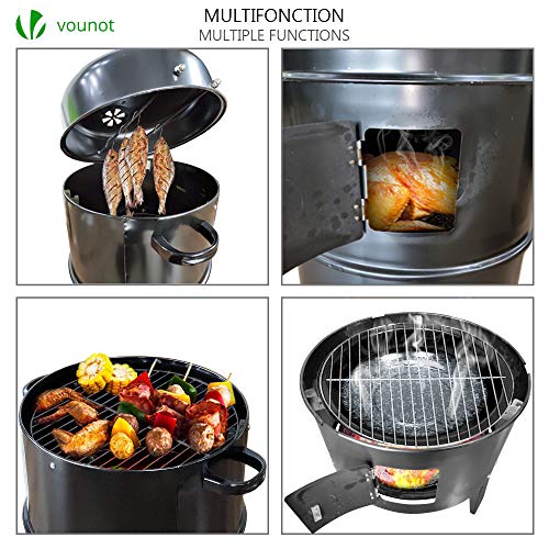 VOUNOT Barbecue Fumoir Smoker Multifonctions