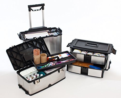 Trinity Boîte à outils 3-en-1 pour valise en acier inoxydable