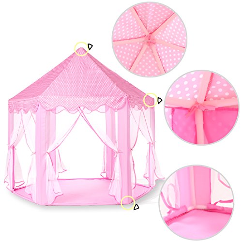 Monobeach Tente château de princesse pour filles