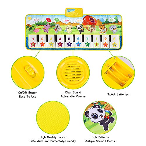 Tapis de Piano pour enfants, m zimoon