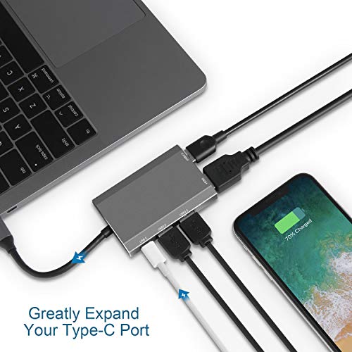 Luckiyio 5 en 1 USB C Hub