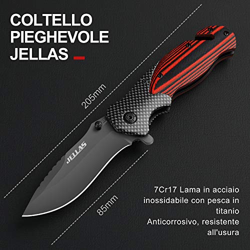 Jellas Couteau Pliant, 4-1 Couteau de Poche