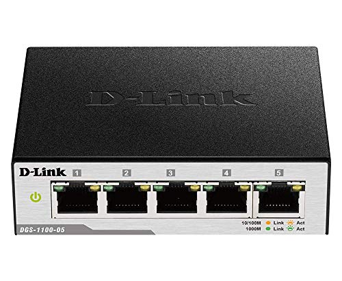 Commutateur Gigabit Ethernet D-Link EasySmart DGS-1100-05