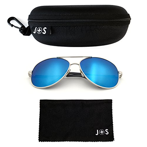 J+S Premium Military Style Classic Aviator Sunglasses Polarized