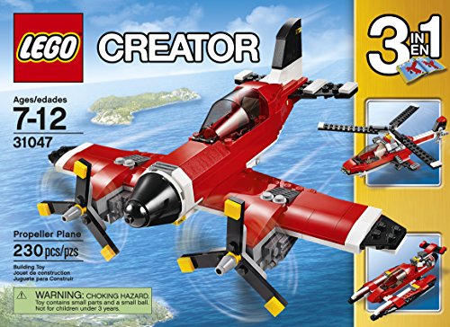 Jouet de construction d'avion à hélice, jeu de création de véhicules LEGO