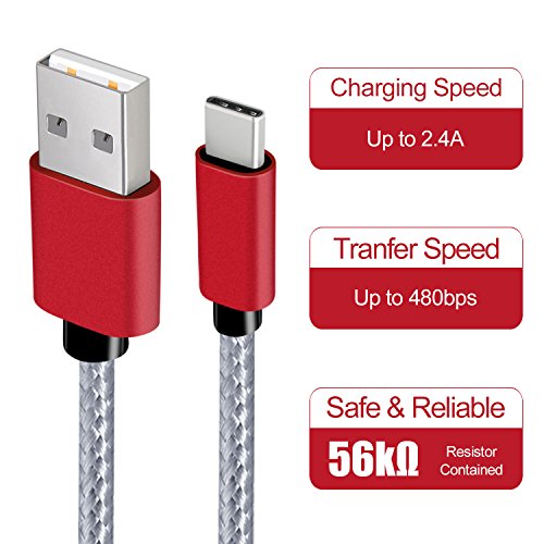 Chargeur couvert tressé USB C vers USB A