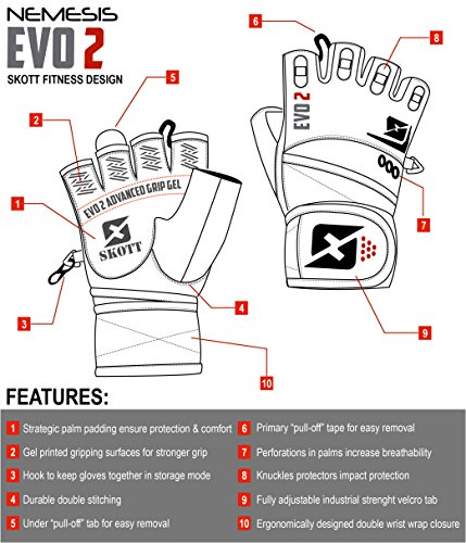 Evo 2 Gants de pondération