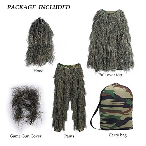 Combinaison Ghillie Pinty 3D 4 pièces