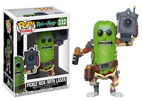 Funko Pop ! Morty-Pickle Rick avec figurine de collection au laser