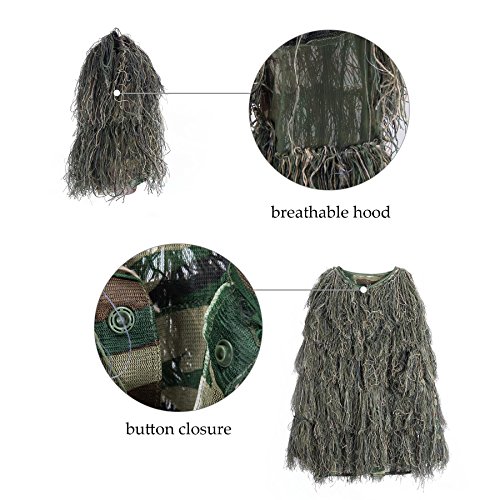 Combinaison Ghillie Pinty 3D 4 pièces