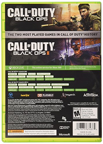 Activision Call of Duty : Black Ops Combo Pack Jeu vidéo Xbox 360