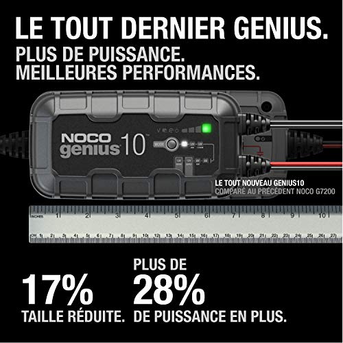 NOCO GENIUS10 Chargeur intelligent entièrement automatique de 10 ampères