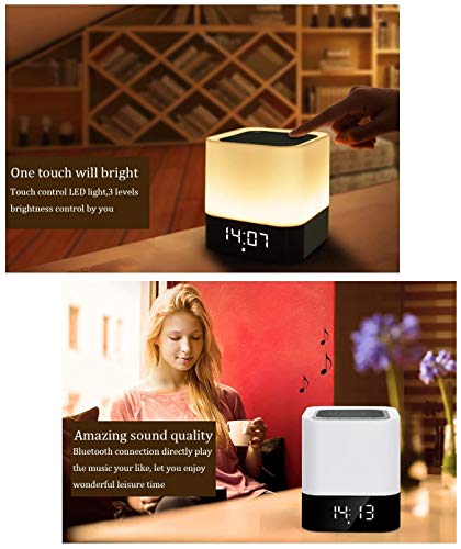 Enceinte Haut-parleur Bluetooth Portable Lampe de Chevet 