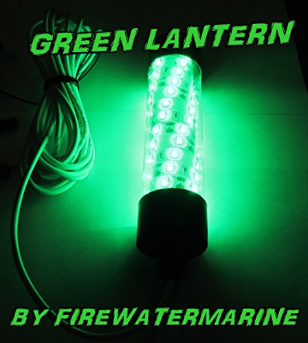 Lampe de pêche de nuit submersible 12V à LED verte