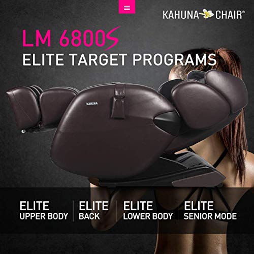 Fauteuil de massage Kahuna Zéro Gravity LM6800S