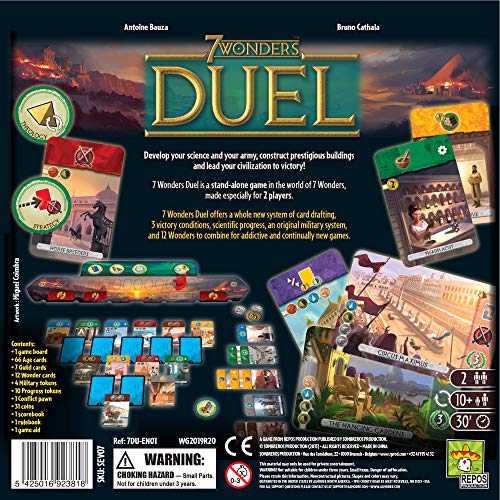 7 Merveilles : Jeu de société à deux joueurs Duel