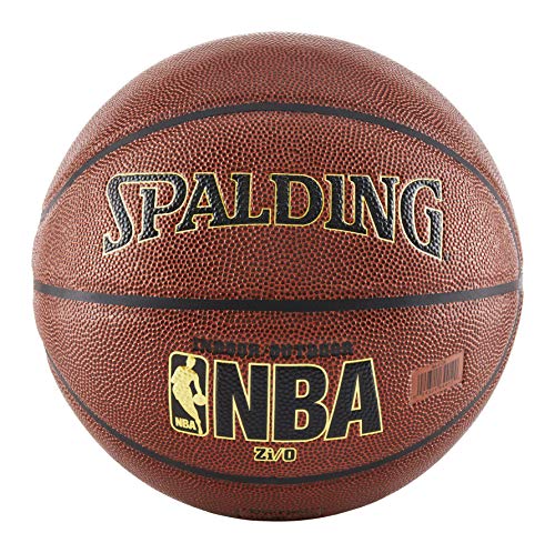 Spalding NBA Zi/O Basketball Intérieur/Extérieur - Taille officielle 7