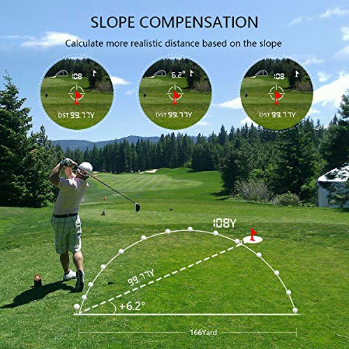 Télémètre de golf Wosports pour la chasse au laser