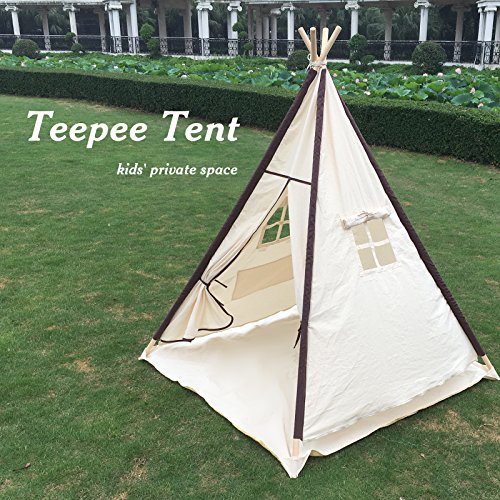 Tipi Lavievert indien en toile pour enfants