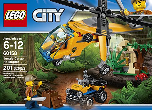 LEGO City Jungle Explorers Hélicoptère de transport de marchandises dans la jungle