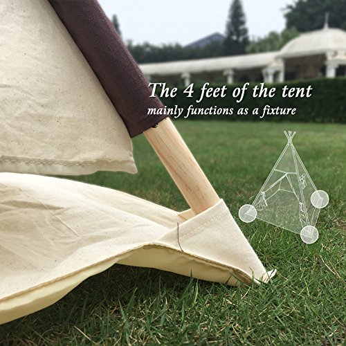 Tipi Lavievert indien en toile pour enfants