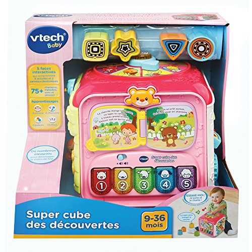 VTech- Super Cube des découvertes Rose