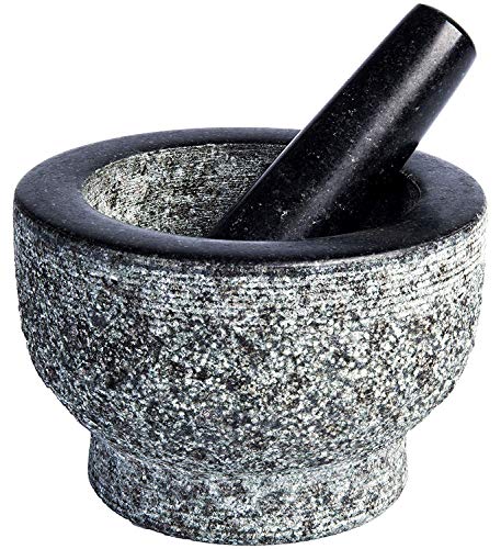 HiCoup Kitchenware Mortier et pilon en granit